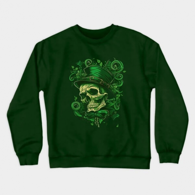 Saint-Patrick-skull-Crewneck-Sweatshirt2