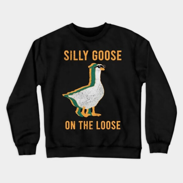 Silly-Goose-on-the-loose-Retro-Crewneck-Sweatshirt
